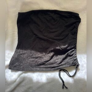 Black Laundry by Shelli Segal Vintage Strapless Drawstring Tube Top